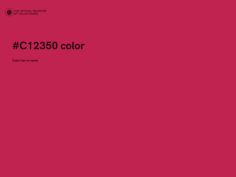 #C12350 color image