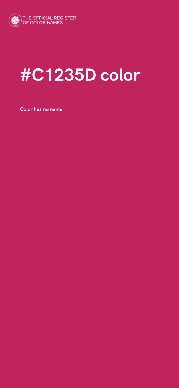 #C1235D color image
