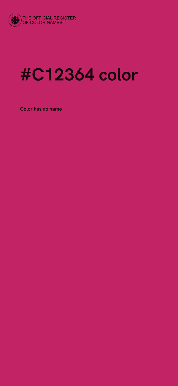 #C12364 color image