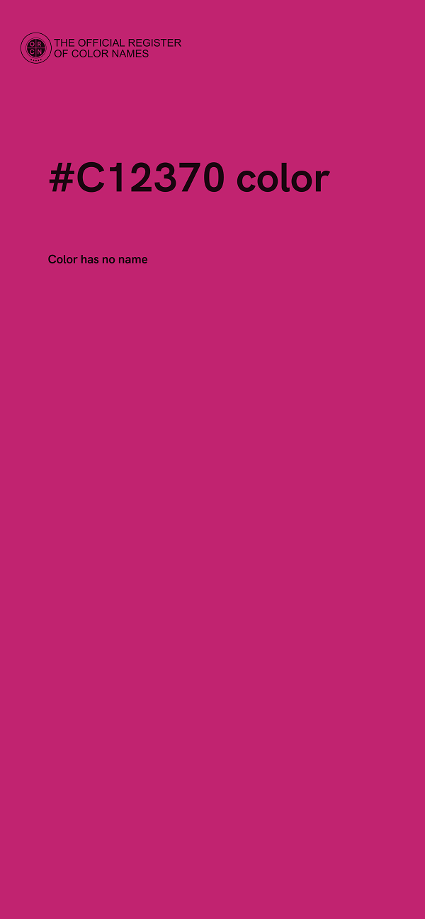 #C12370 color image