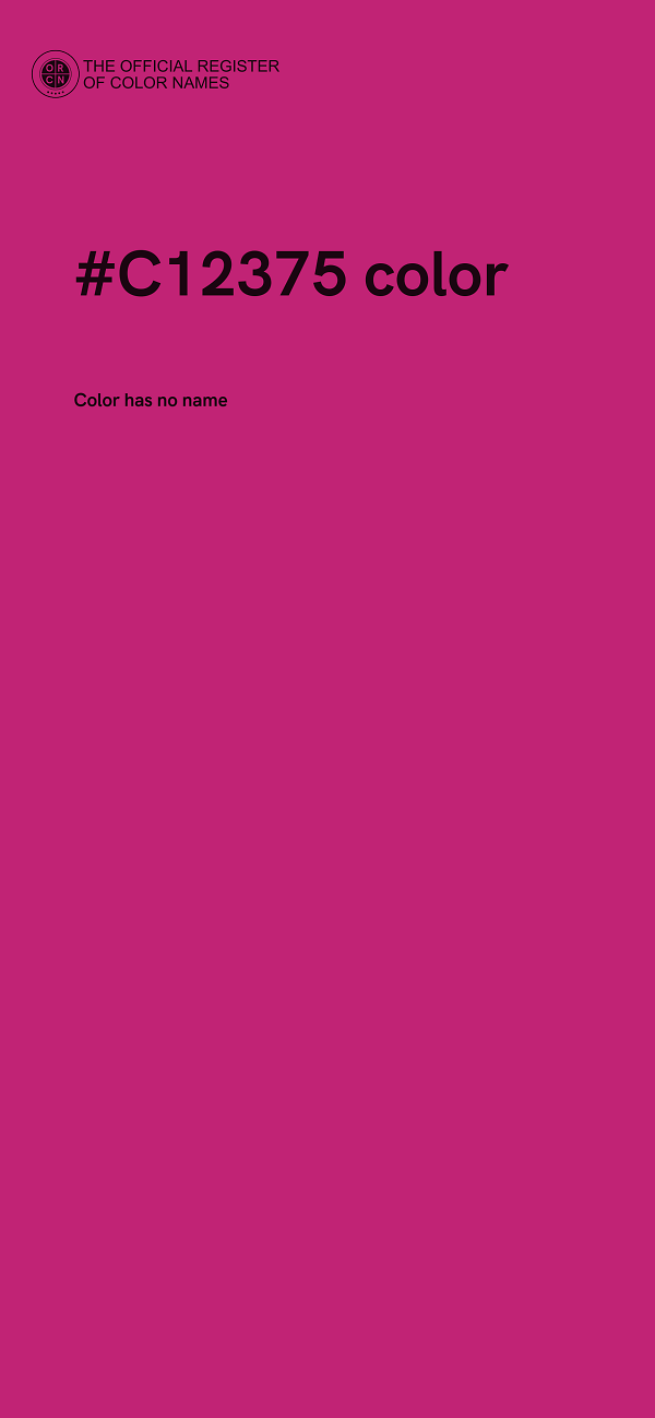 #C12375 color image