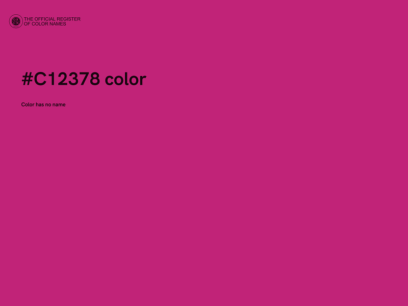 #C12378 color image