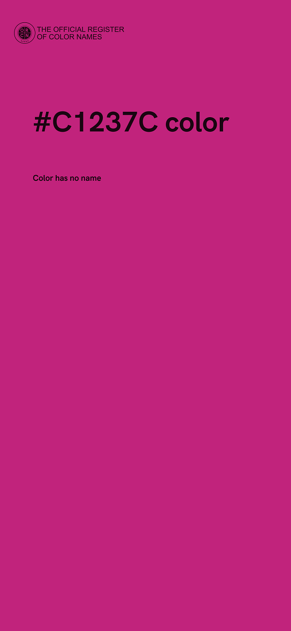 #C1237C color image