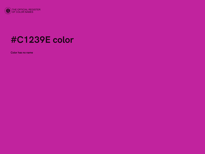 #C1239E color image