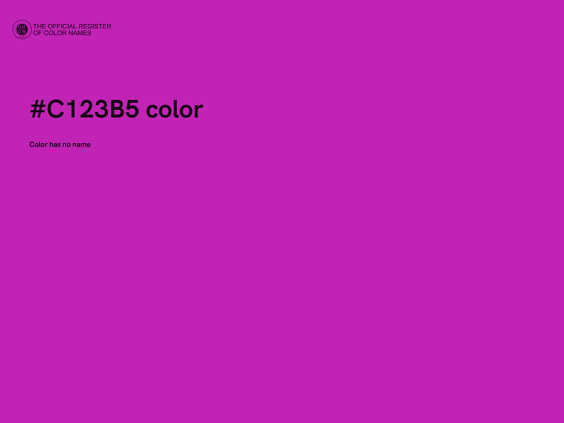 #C123B5 color image