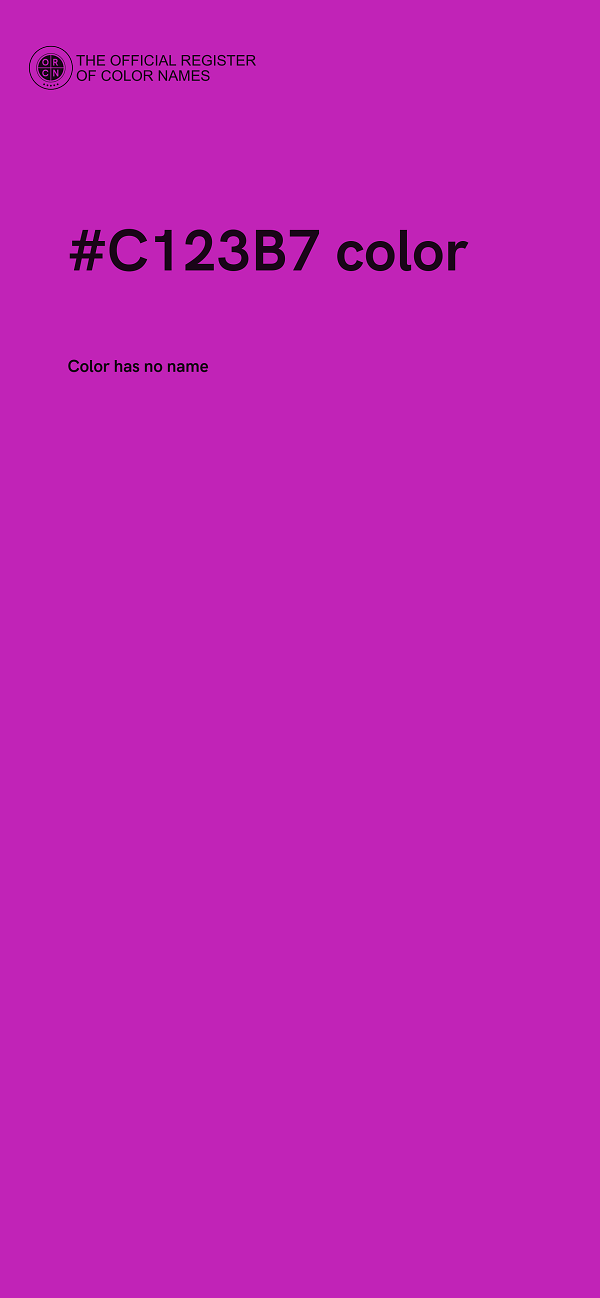 #C123B7 color image