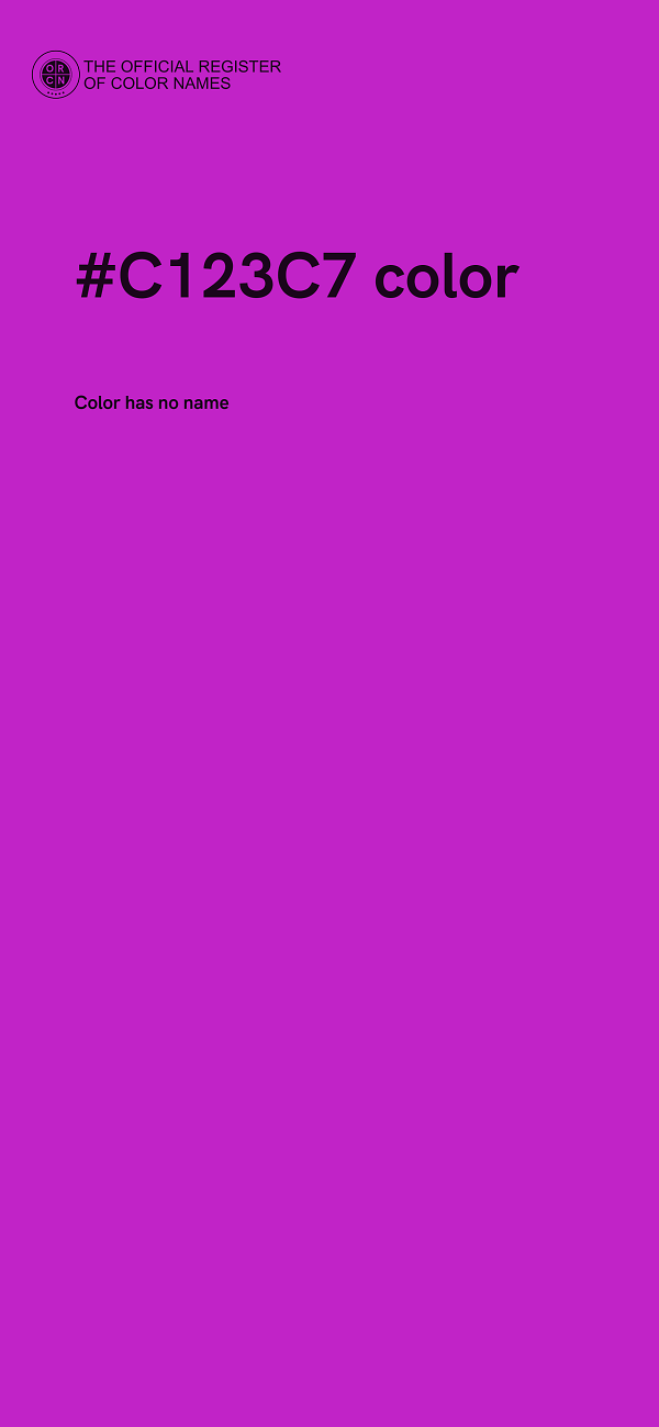 #C123C7 color image