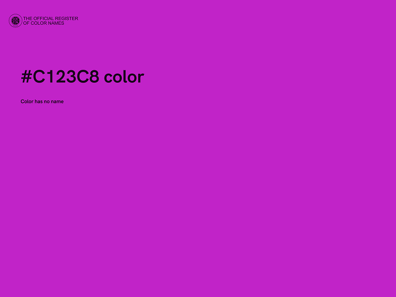 #C123C8 color image