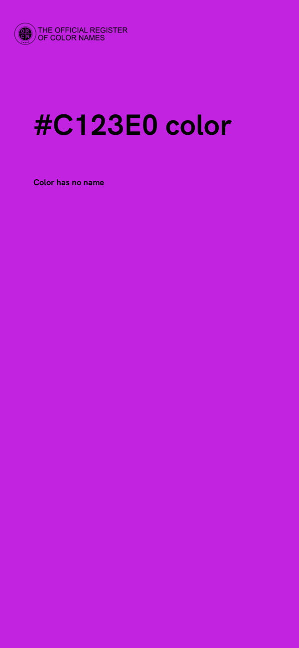 #C123E0 color image