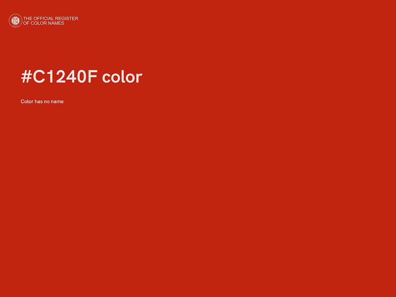 #C1240F color image