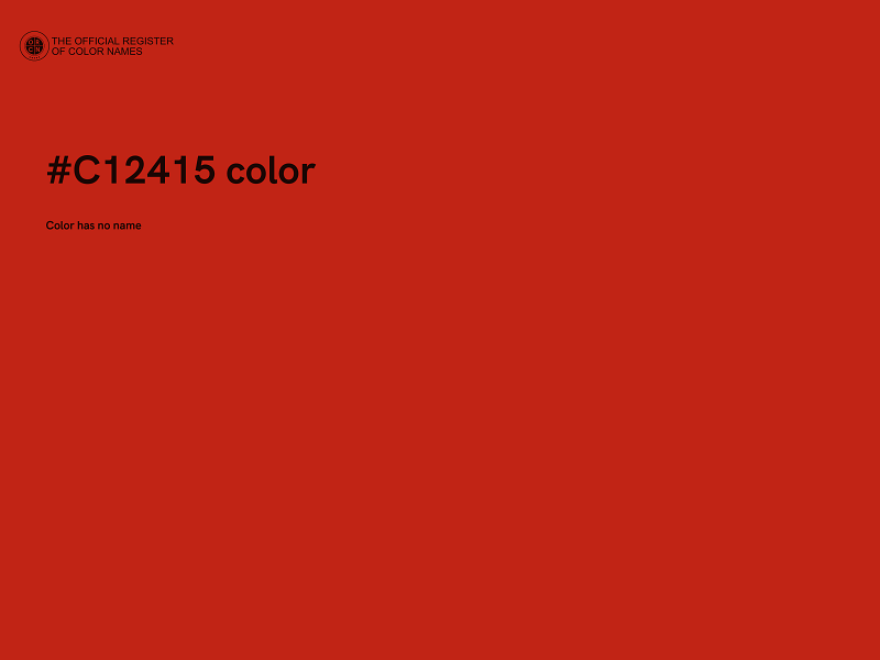 #C12415 color image