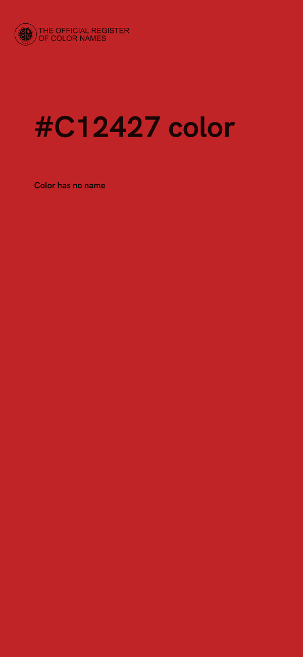 #C12427 color image