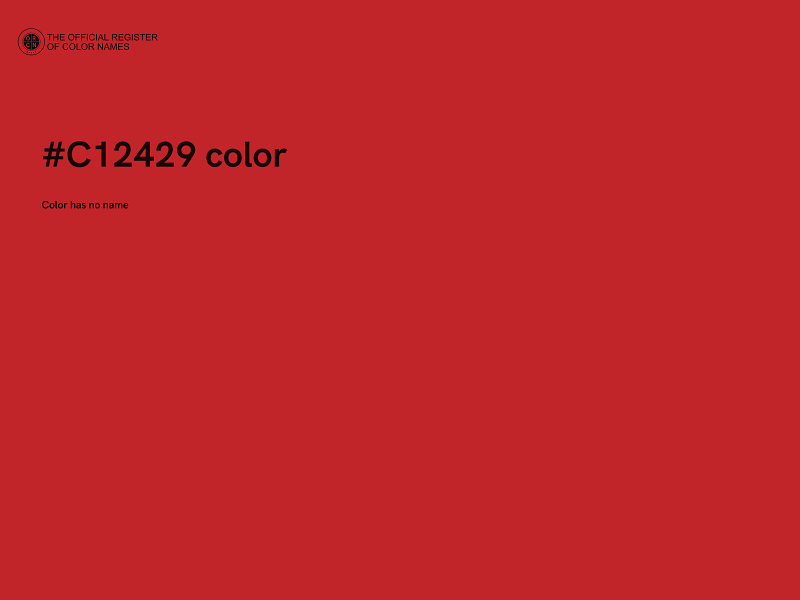 #C12429 color image