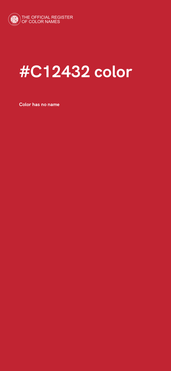#C12432 color image