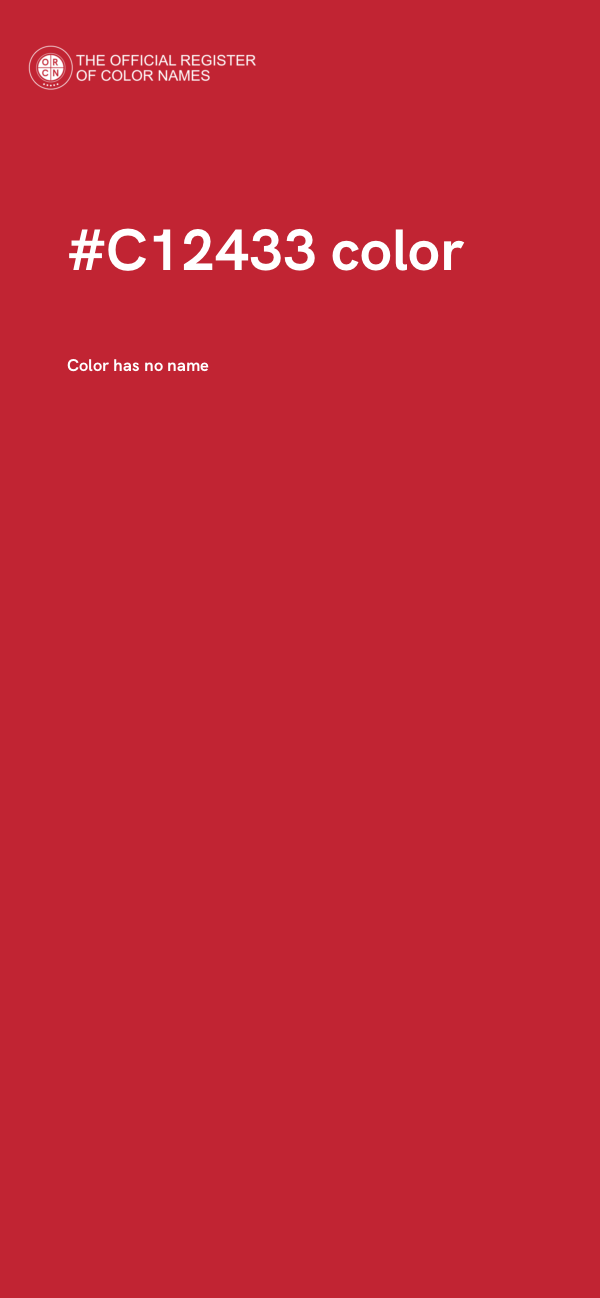 #C12433 color image