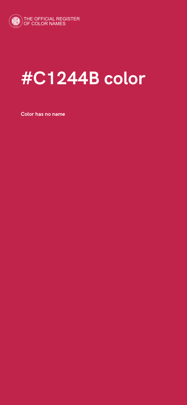 #C1244B color image
