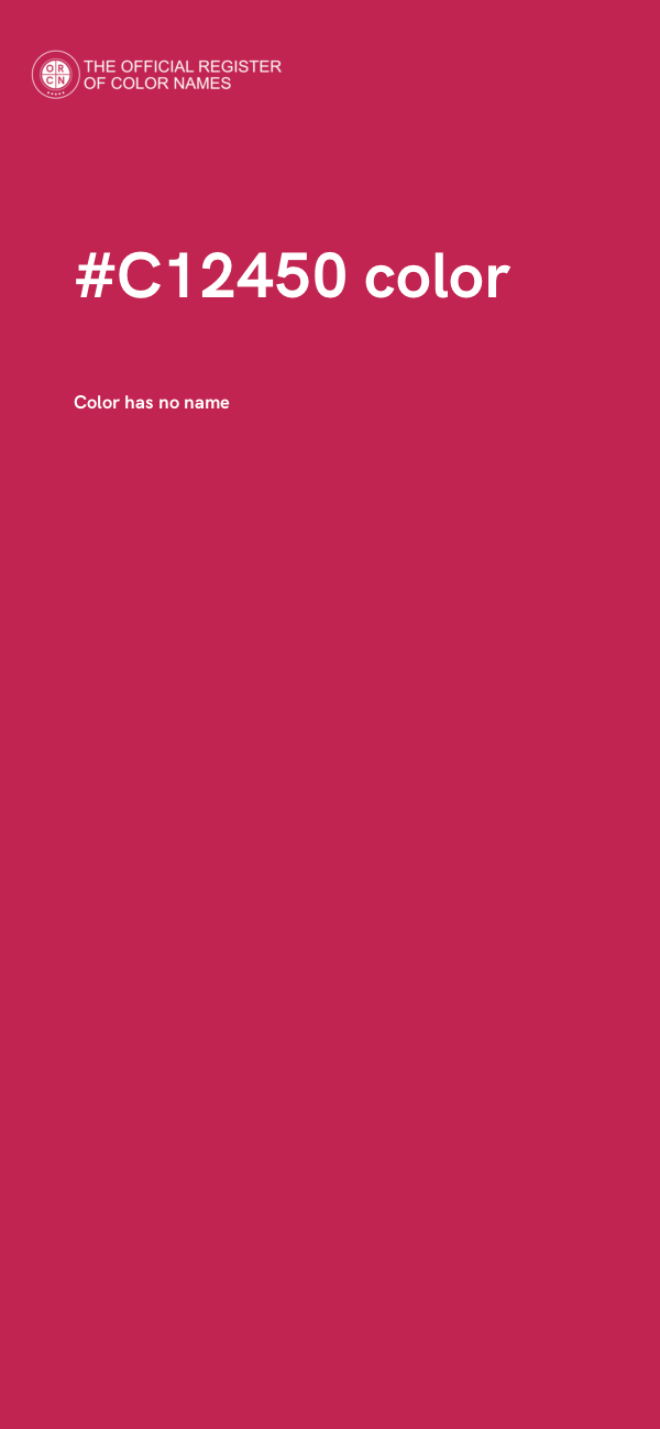 #C12450 color image
