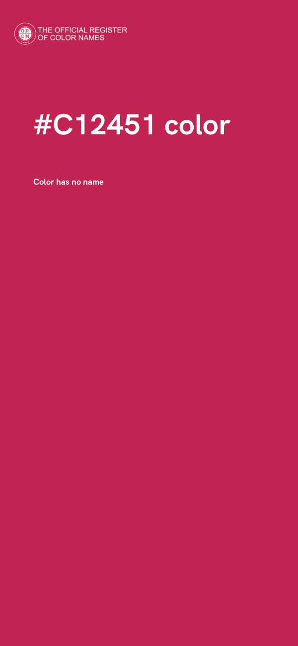#C12451 color image