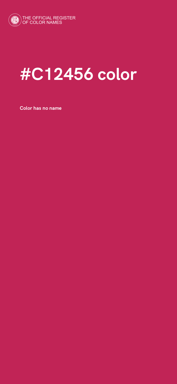 #C12456 color image