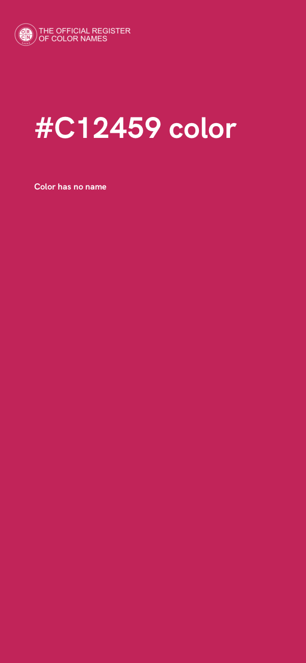 #C12459 color image