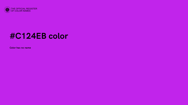 #C124EB color image