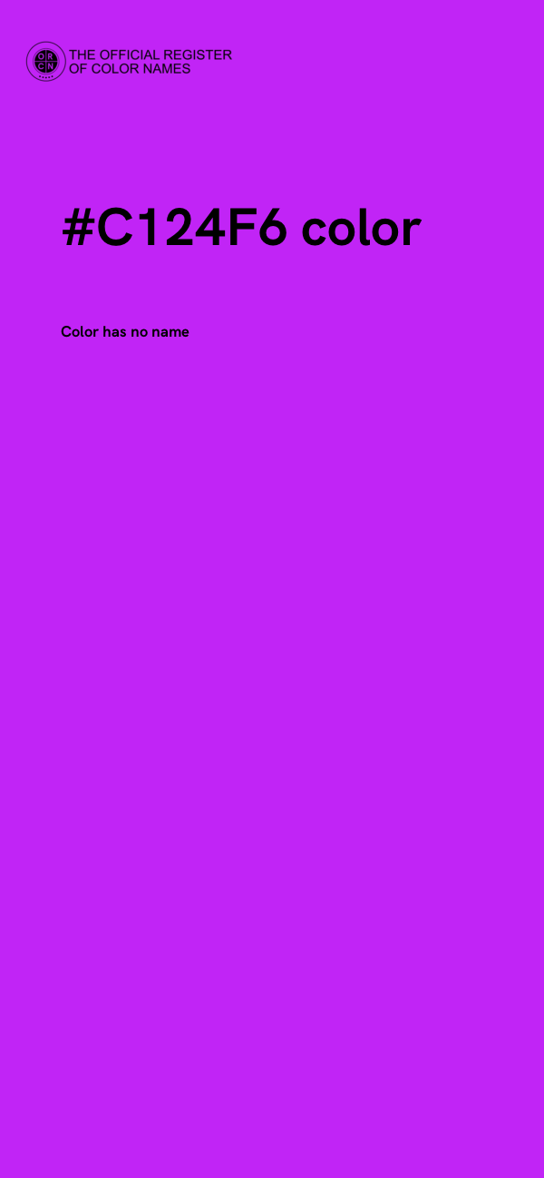 #C124F6 color image