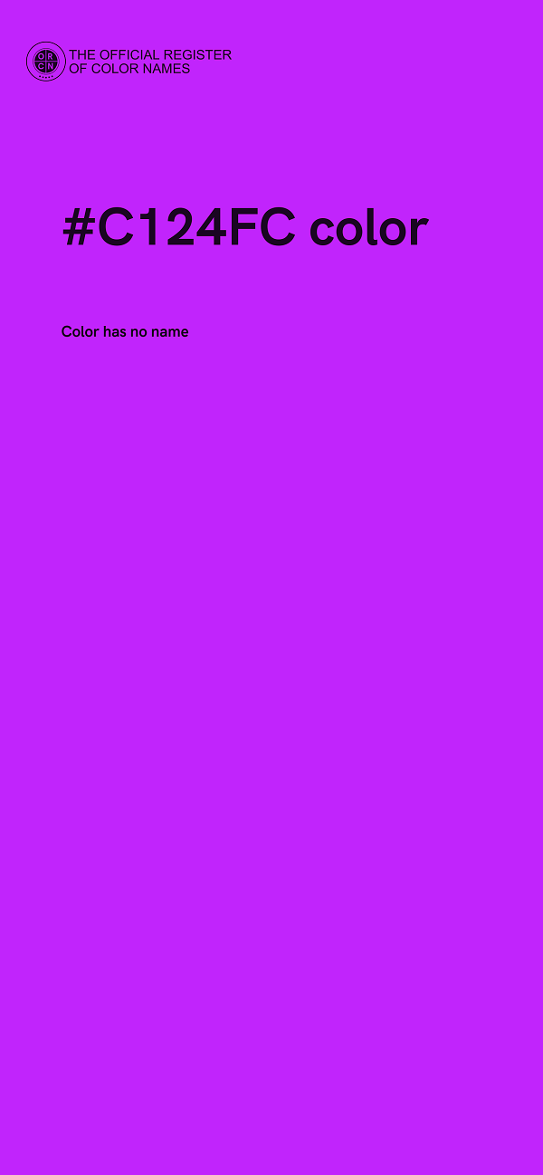 #C124FC color image