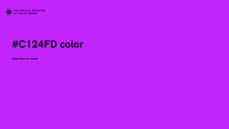 #C124FD color image