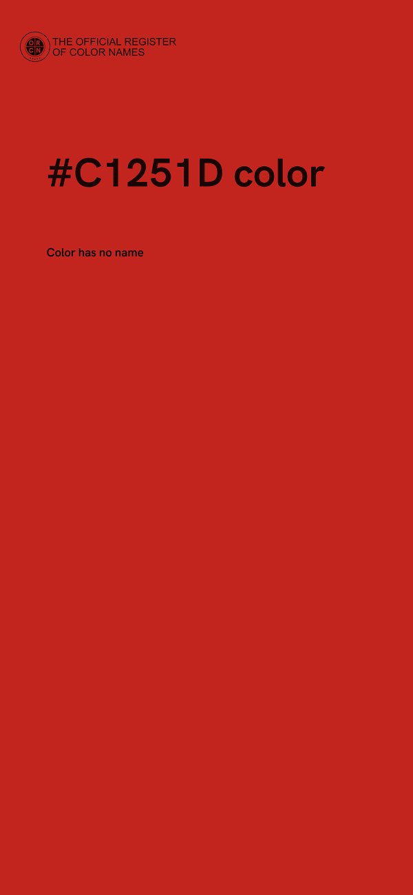 #C1251D color image
