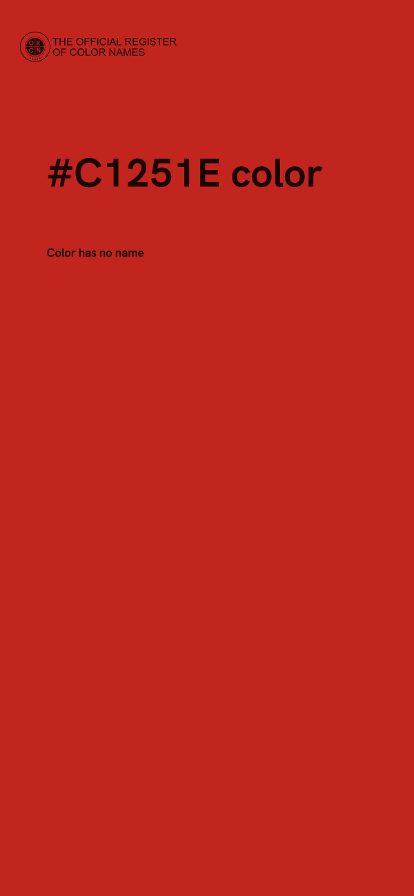 #C1251E color image