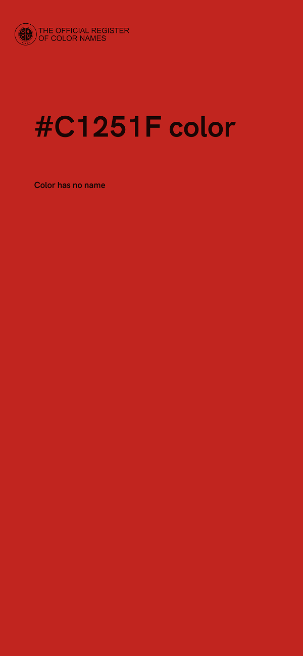 #C1251F color image