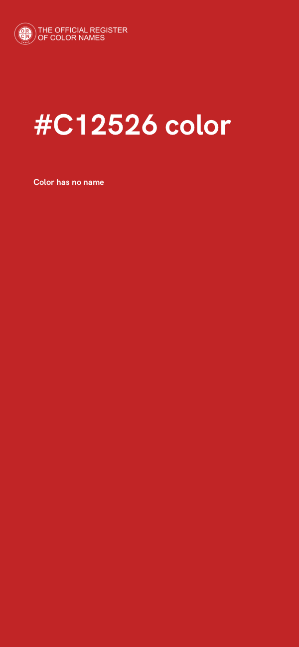 #C12526 color image