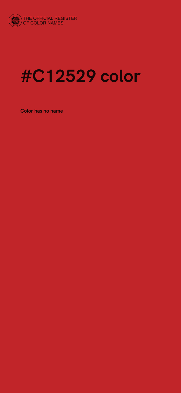 #C12529 color image