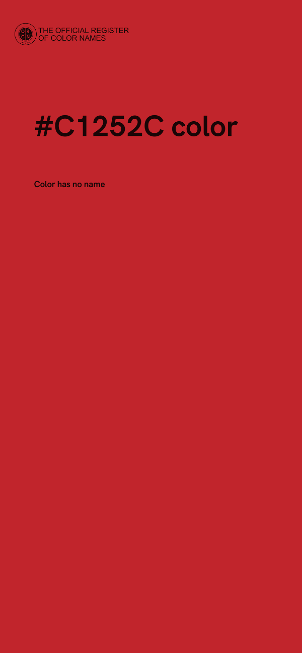 #C1252C color image