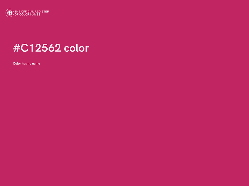 #C12562 color image