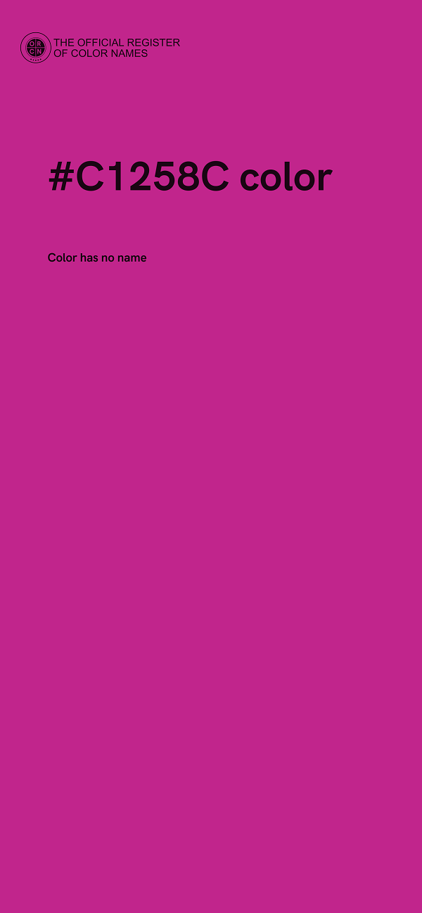 #C1258C color image