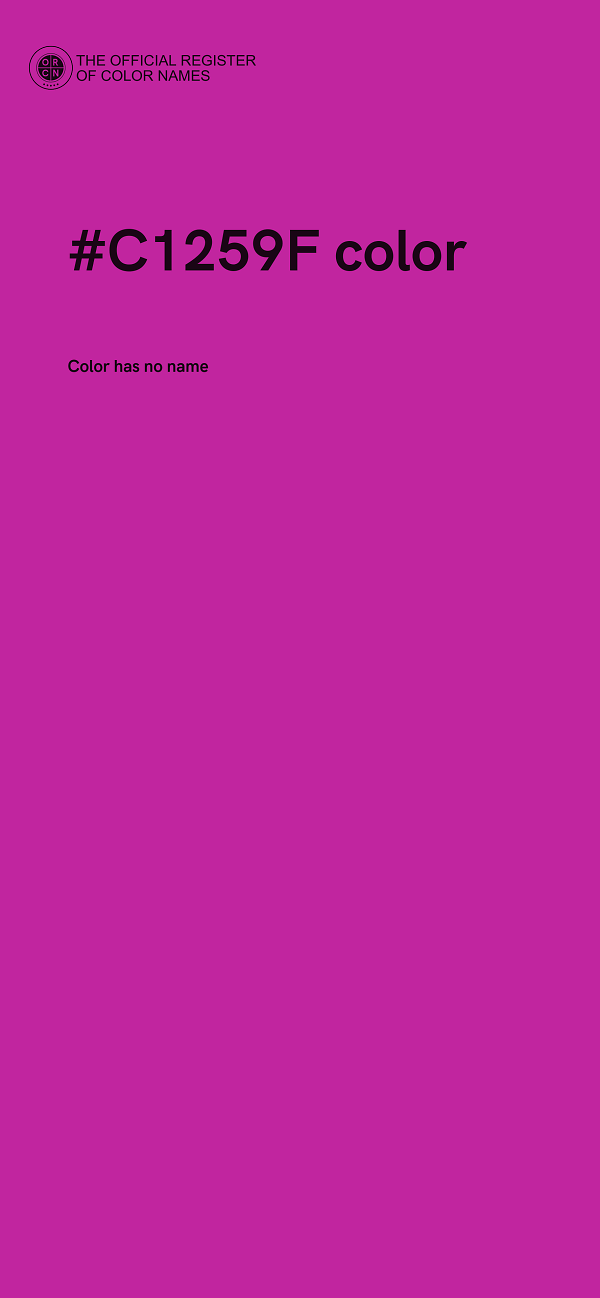 #C1259F color image