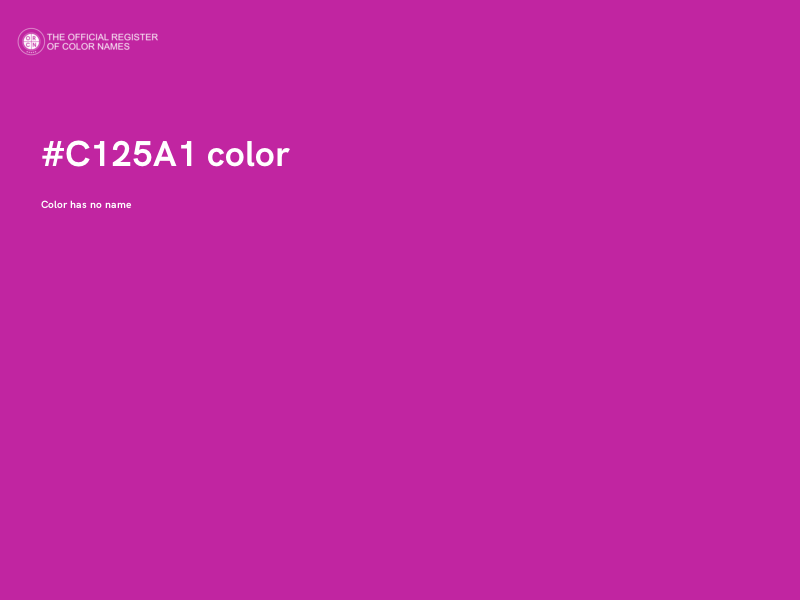 #C125A1 color image