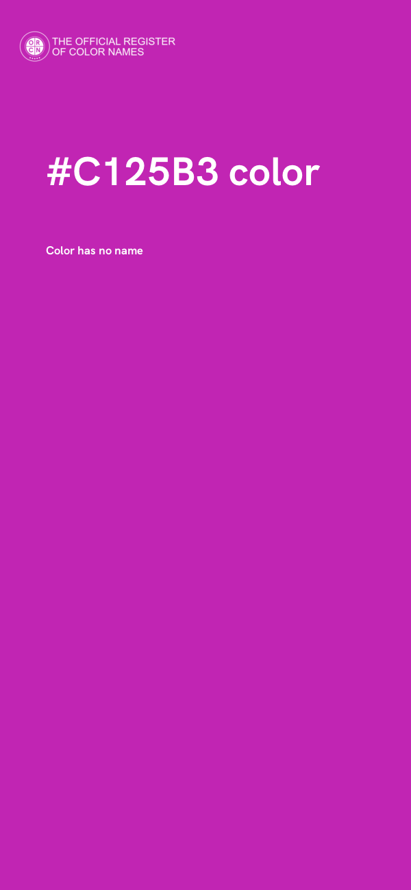 #C125B3 color image