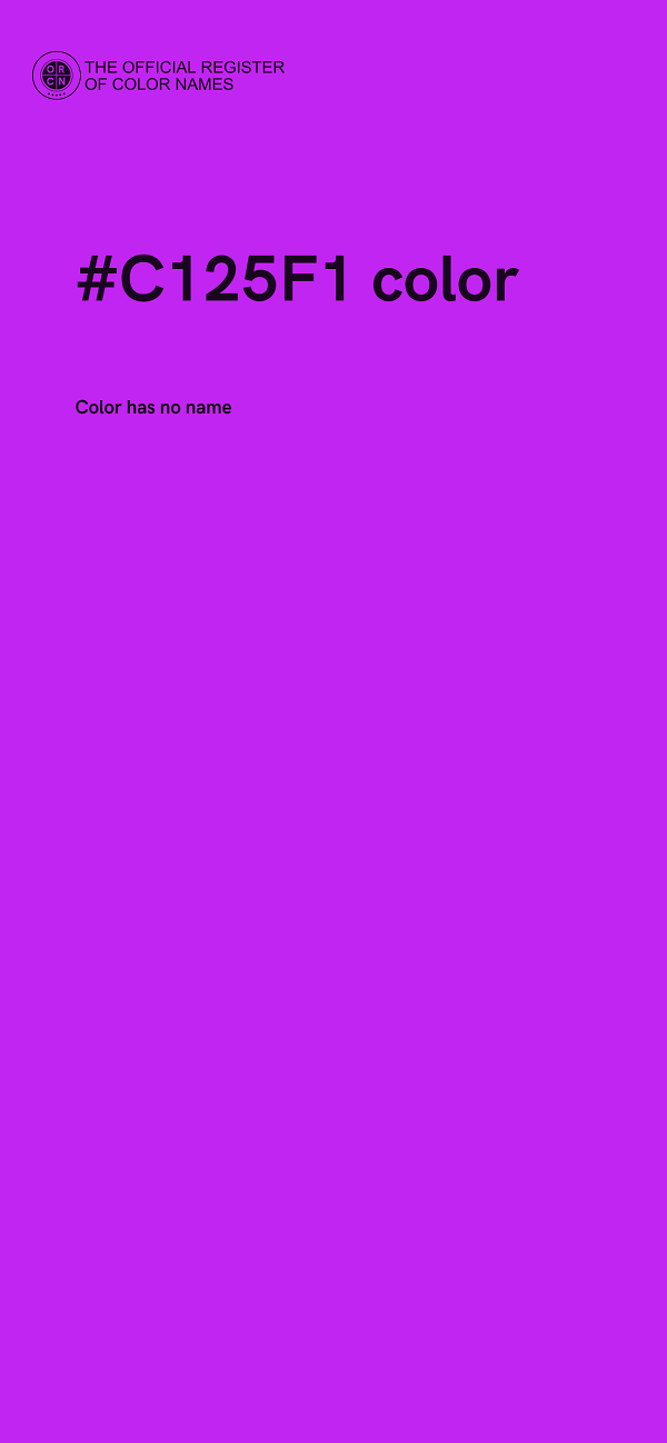 #C125F1 color image