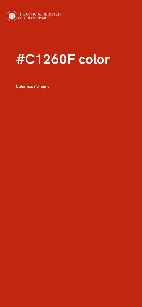 #C1260F color image