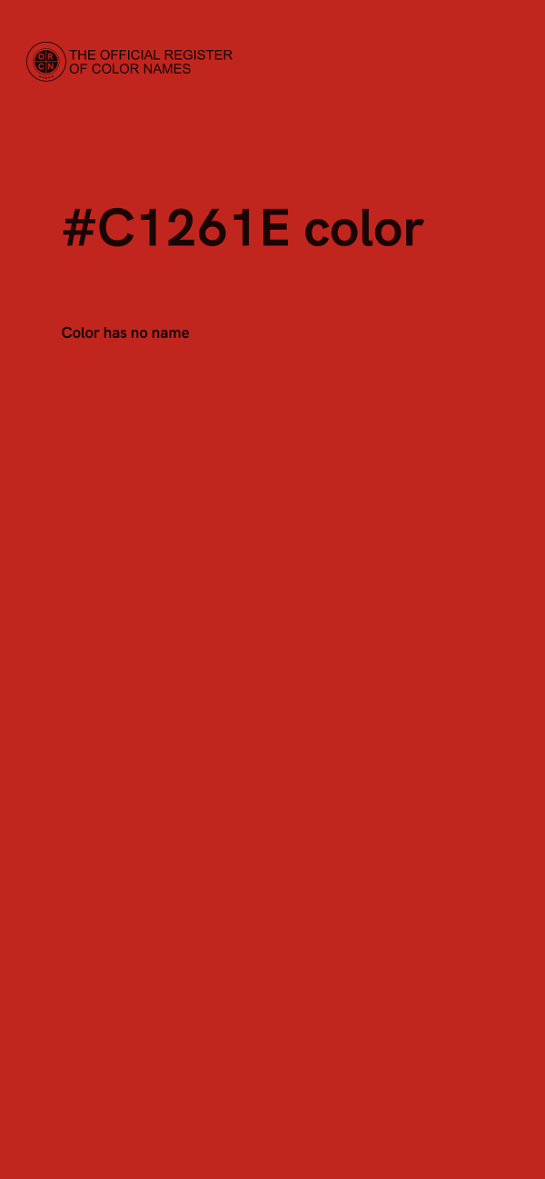 #C1261E color image