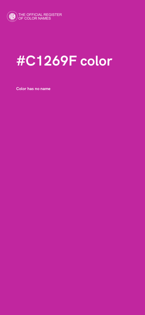 #C1269F color image