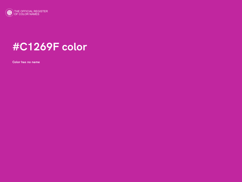 #C1269F color image