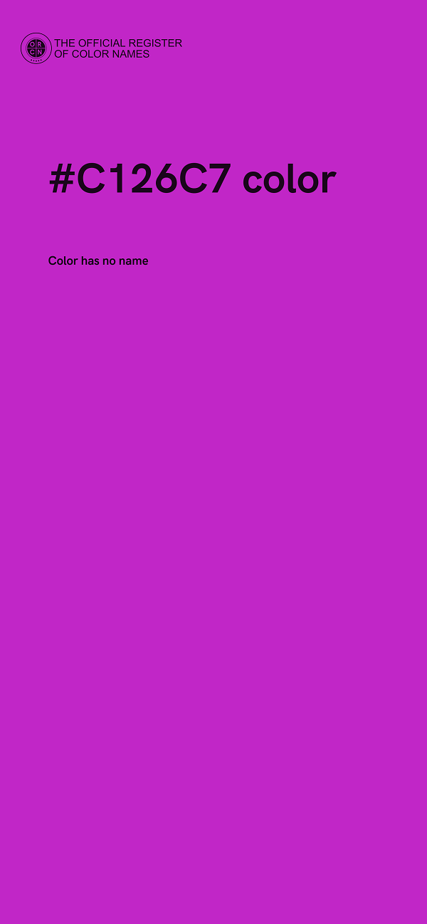 #C126C7 color image