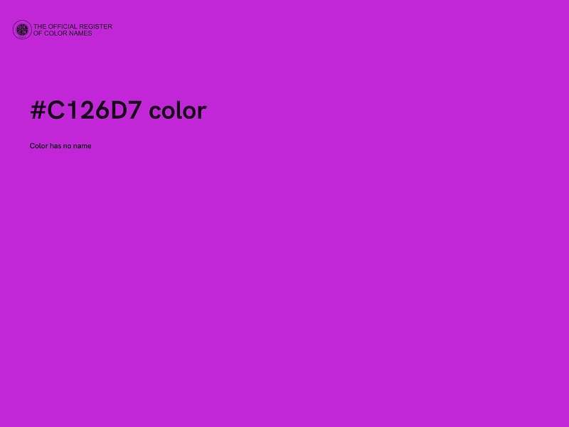 #C126D7 color image