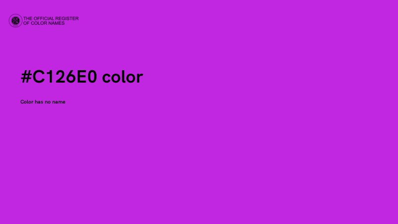 #C126E0 color image