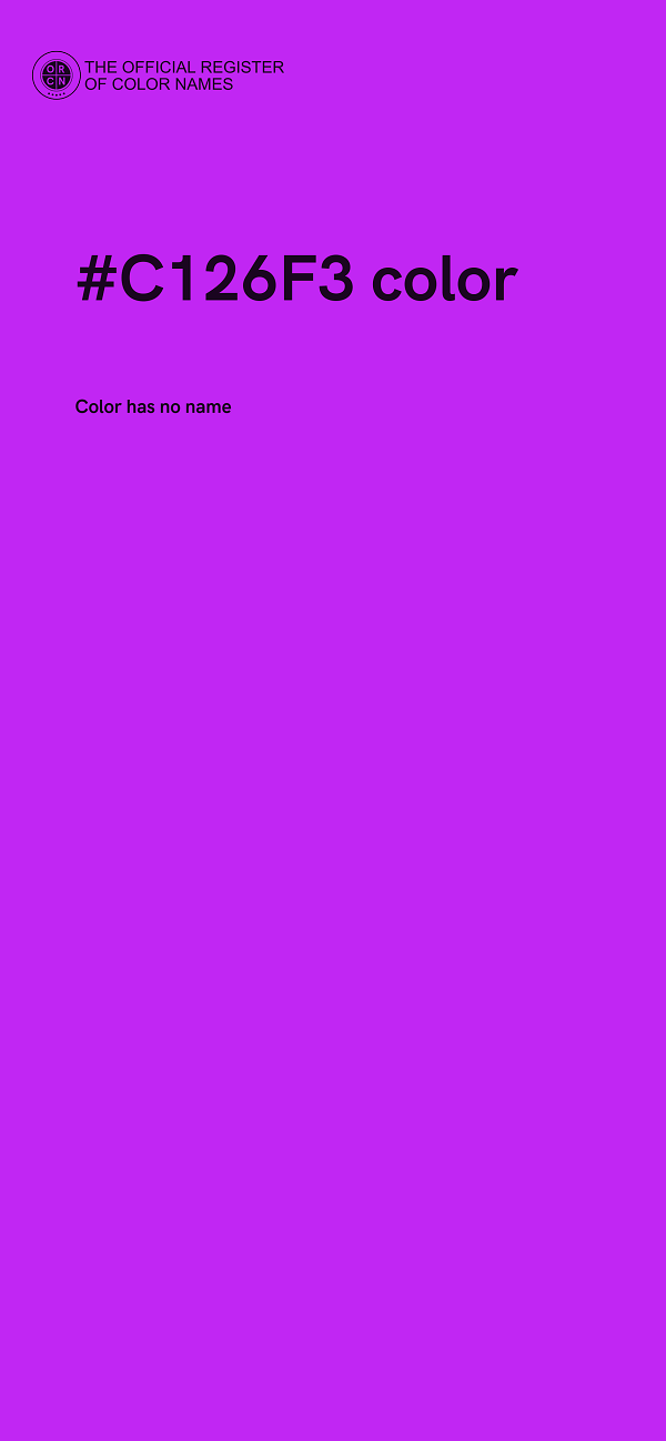 #C126F3 color image
