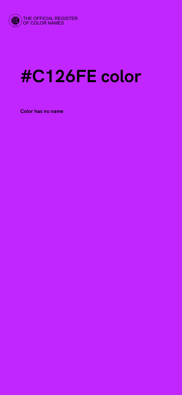 #C126FE color image