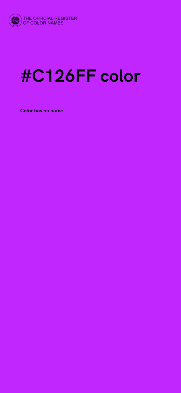 #C126FF color image